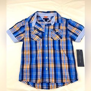 Tommy Hilfiger Boys colorful Short Sleeve Shirt. Size 3T